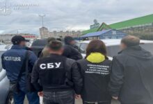 Момент затримання хабарника