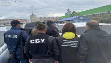 Момент затримання хабарника