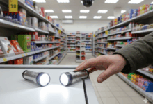 Рука тягнеться за ліхтариком