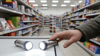 Рука тягнеться за ліхтариком