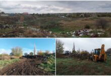 Стихійне звалище почали прибирати