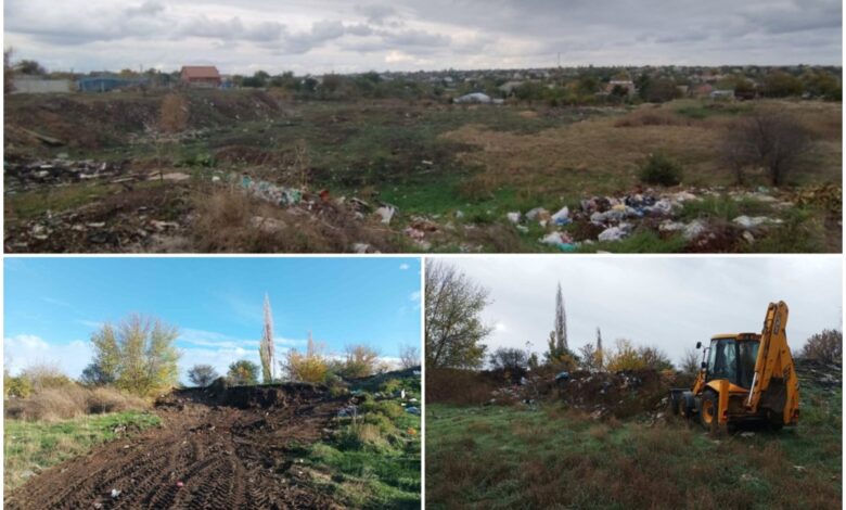 Стихійне звалище почали прибирати