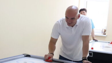 Сєнкевич в гостях на спартакіаді для пенсіонерів