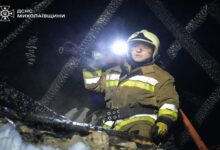 Працюють вогнеборці Корабельного