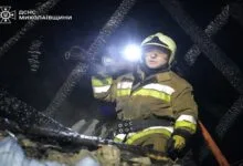 Працюють вогнеборці Корабельного