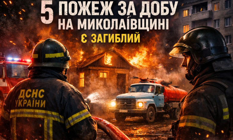 Пожежа на Миколаївщині забрала життя чоловіка