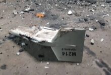 Уламки дрона "Shahed-131"/ "Герань-2". Фото з соцмереж