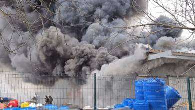 Пожежа у Снігурівці (Фото: ДСНС)