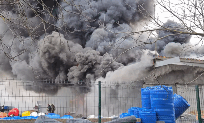 Пожежа у Снігурівці (Фото: ДСНС)