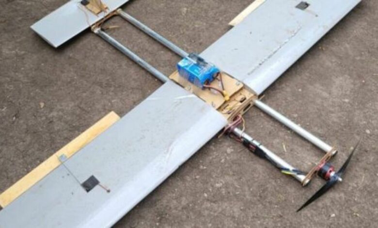 Знешкоджений дрон "Молнія" (фото ЗМІ)