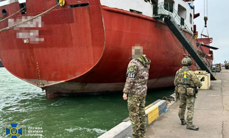 Арештоване судно в одеському порту