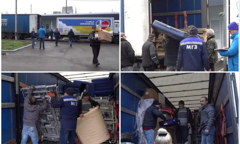 Гуманітарний вантаж для лікарні в Корабельному районі