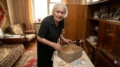 Обдурена старенька (ілюстрація від ШІ)