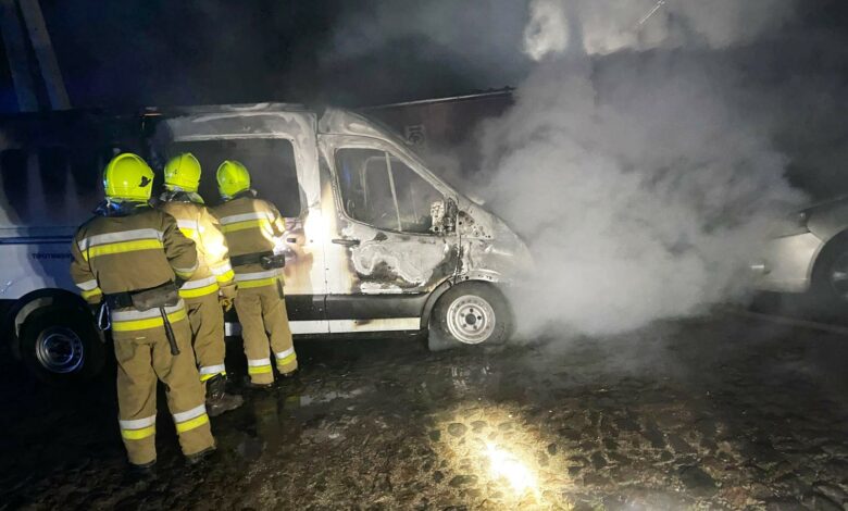 Підпалене авто