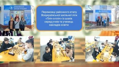 На шаховому турнірі (колаж Миколаївського ліцею імені Олега Ольжича)