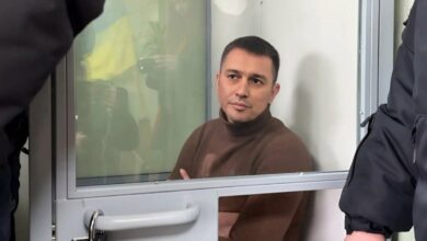 Євгеній Величко у залі суду (фото Суспільне Кропивницький)