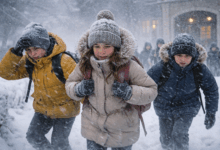 Діти йдуть до школи (Ілюстрація ШІ)