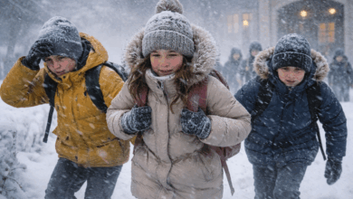 Діти йдуть до школи (Ілюстрація ШІ)