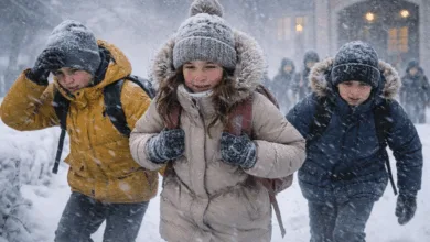 Діти йдуть до школи (Ілюстрація ШІ)