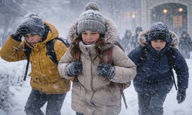 Діти йдуть до школи (Ілюстрація ШІ)