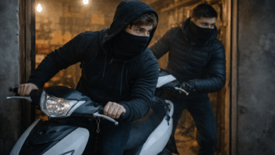 Крадіжка скутера з гаража (ілюстрація ШІ)