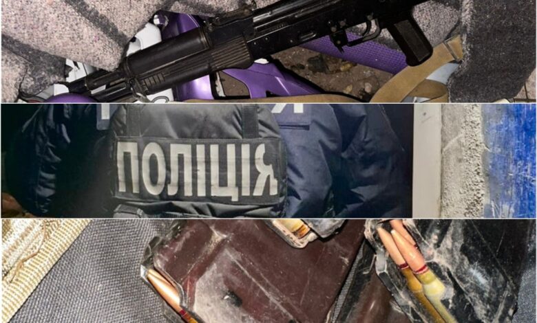 Поліцейські затримали чоловіка за незаконне зберігання зброї