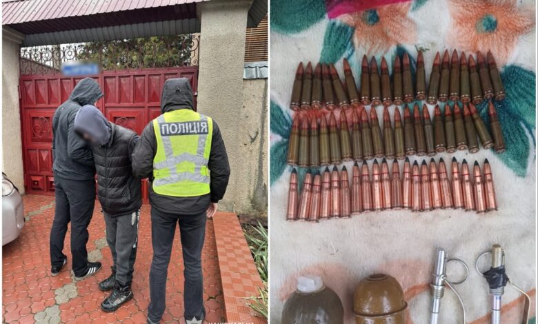 Затриманий "збройний барон" та його припаси