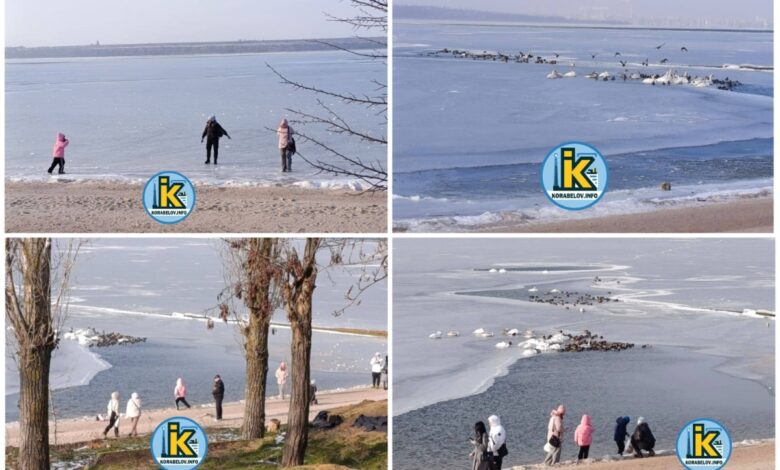 лід на річці