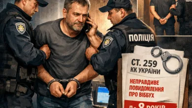 неправдиве повідомлення про вибух (ілюстація від ШІ)