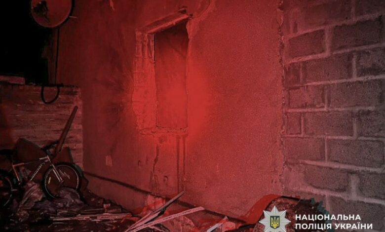 Пошкодждений російським дроном приватний будинок