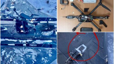 Залишки російських дронів з кріпленнями під FPV та SIM-карти (фото FLASH)