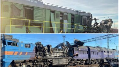 Пошкоджені локомотиви "Укрзалізниці"