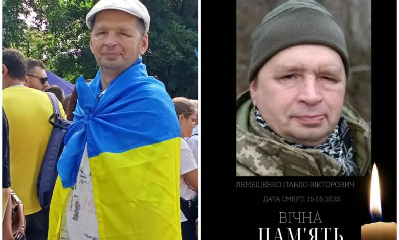 ЛЕМЕЩЕНКО ПАВЛО ВІКТОРОВИЧ: 7 листопада 1972 року - 15 травня 2025 року