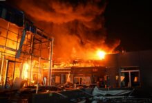 Пожежа на Одещині через ворожий "прильот"