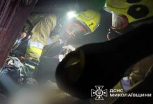 Миколаївські вогнеборці за роботою