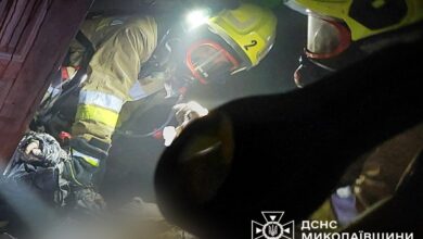 Миколаївські вогнеборці за роботою