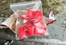 Пакет зі згортками психотропів