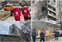 Наслідки ворожої атаки в Інгульському районі