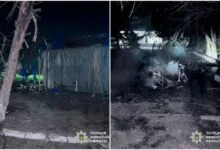 На місці удару