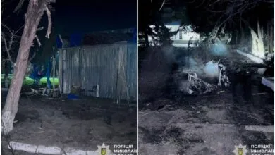 На місці удару