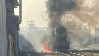 Пошкоджений тепловоз