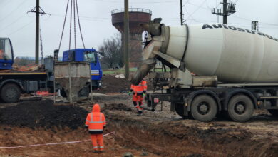 Будівництво очисного комплексу, 8 грудня 2025 року, Миколаївщина. Суспільне Миколаїв/Федір Бондар