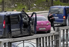 Момент втечі водія (скрін з відео)