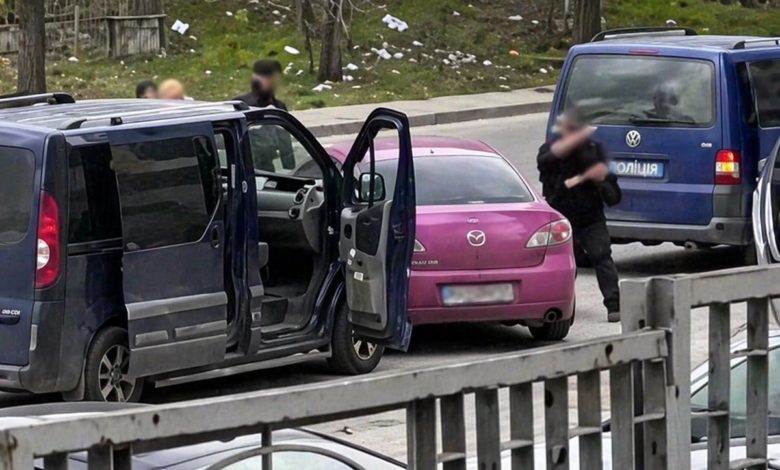 Момент втечі водія (скрін з відео)