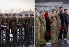 Під час траурної церемонії