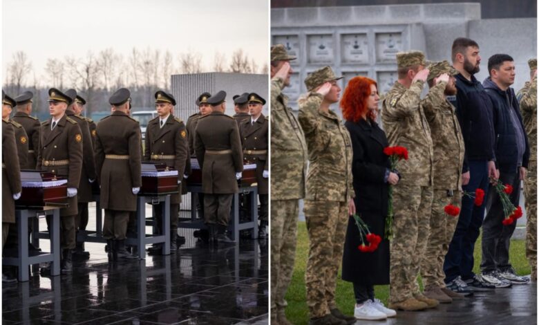 Під час траурної церемонії