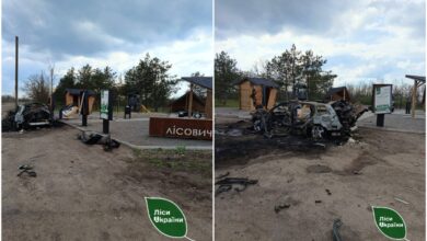 На місці удару