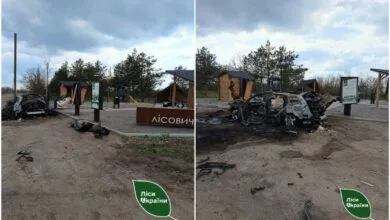 На місці удару