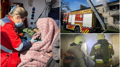 На місці пожежі