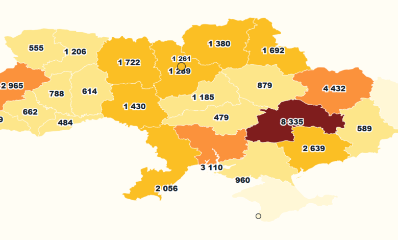 Інтерактивна мапа "гріхів" України: Миколаївщина третя в Україні по СЗЧ